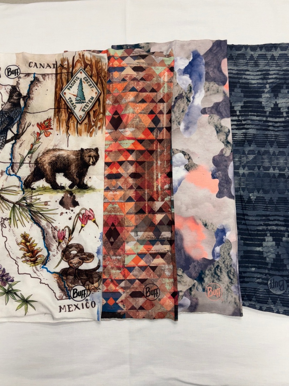Buff bundle Multifunctional Neck Gaiter Set - PCT Nature & Geo Prints